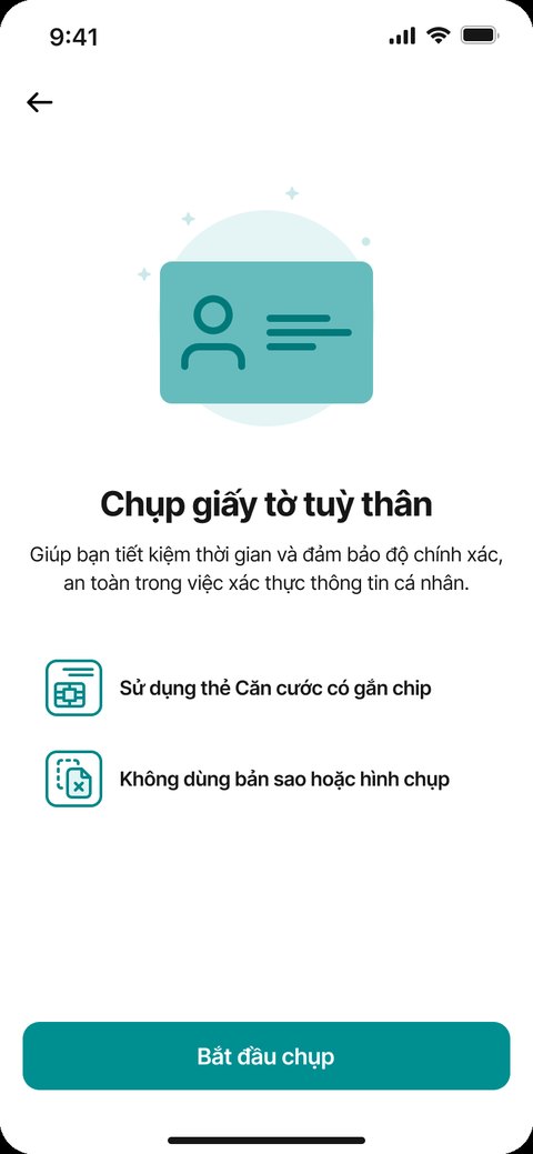 Chụp giấy tờ tuỳ thân