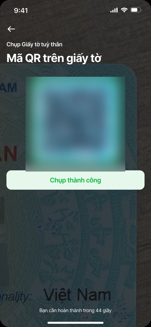 Quét QR thành công
