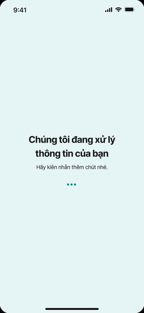 Đang xử lý thông tin