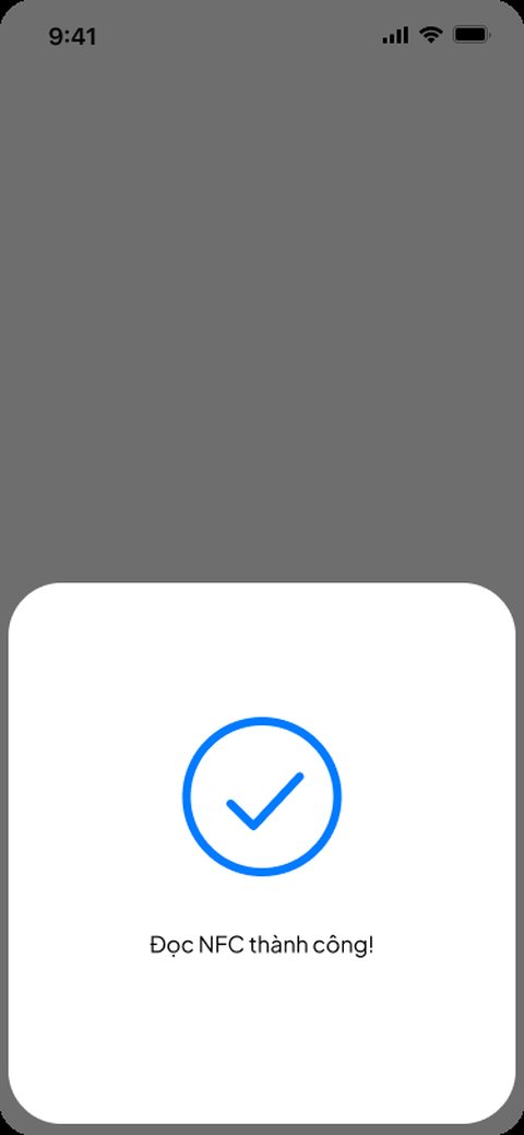 Đọc NFC thành công