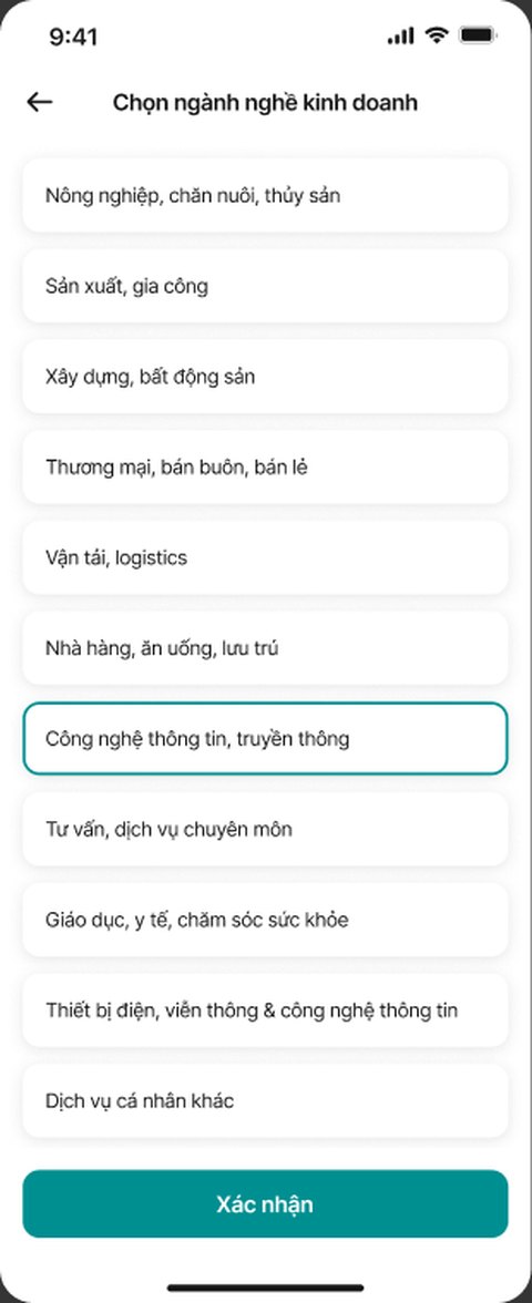 Danh sách ngành nghề