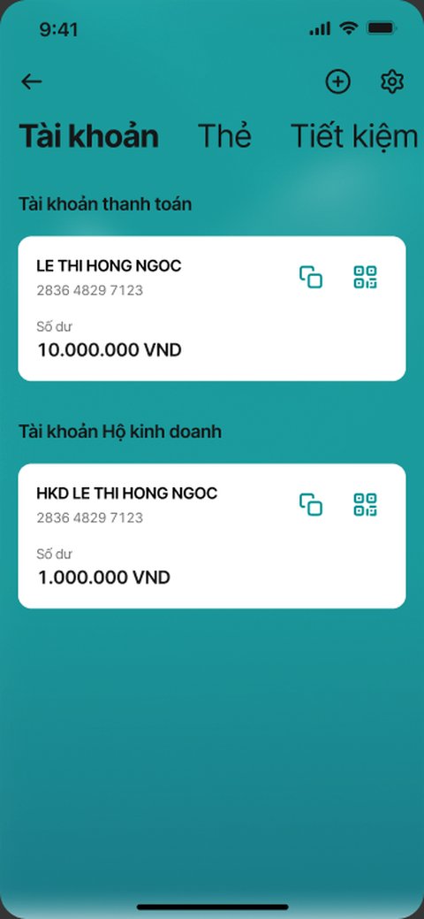 Danh sách tài khoản